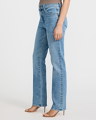 High Waisted Medium Wash 90s Slim Jeans