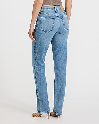 High Waisted Medium Wash 90s Slim Jeans