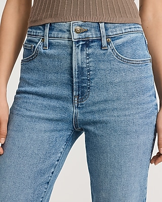 High Waisted Medium Wash 90s Slim Jeans