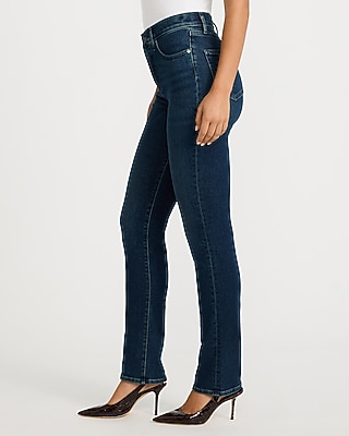 High Waisted '90s Slim Light Wash Jeans in Hyper Stretch - thumbnail 10