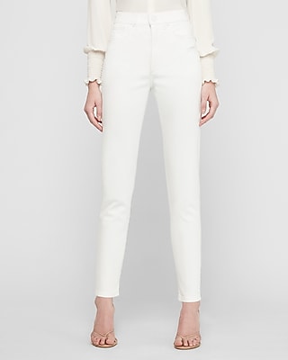 white ankle jeans