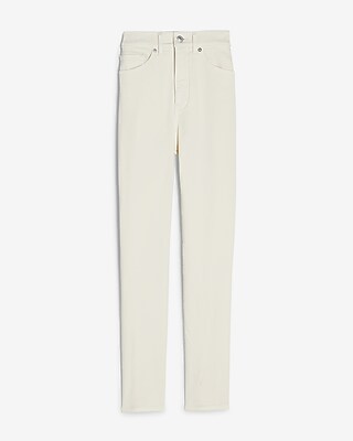 off white high waisted jeans