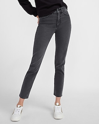 express black high waisted jeans