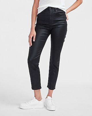 coated slim jeans