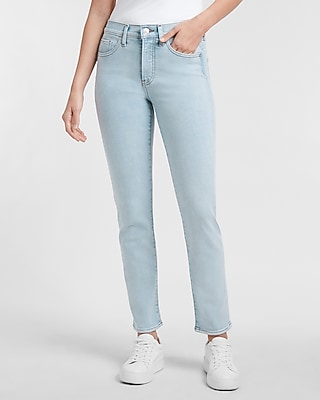 light wash slim jeans