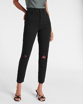 target black ripped mom jeans