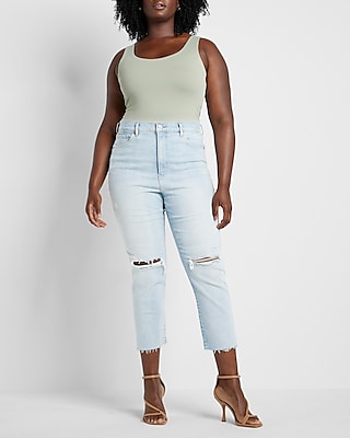 grey mom jeans high waisted