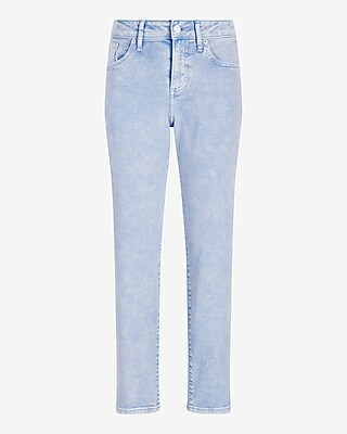 Mid Rise Lilac Tinted Boyfriend Jeans