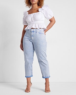 Mid Rise Lilac Tinted Boyfriend Jeans