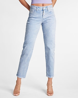 Mid Rise Lilac Tinted Boyfriend Jeans