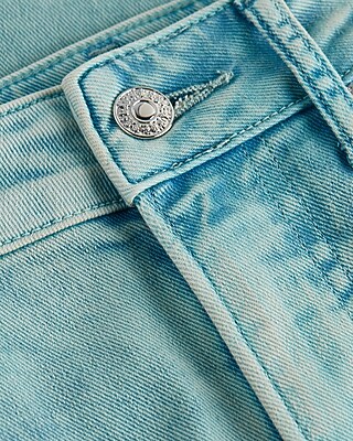 Mid Rise Mint Green Tinted Boyfriend Jeans