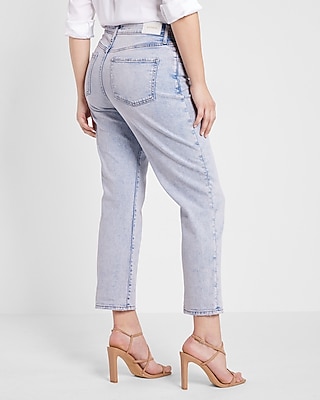 Mid Rise Blue Tinted Boyfriend Jeans