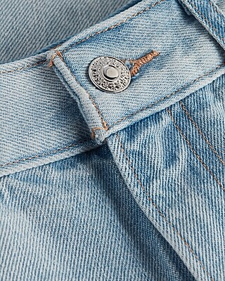 High Waisted Light Wash Balloon Leg Jeans
