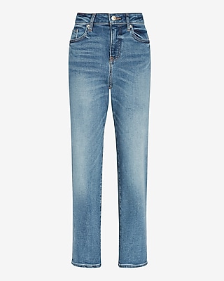 Mid Rise Medium Wash Boyfriend Jeans