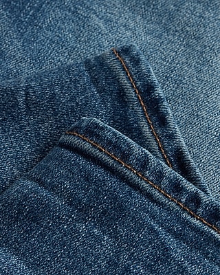 Mid Rise Medium Wash Boyfriend Jeans