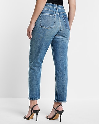Mid Rise Medium Wash Boyfriend Jeans