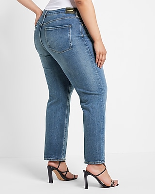 Mid Rise Medium Wash Boyfriend Jeans