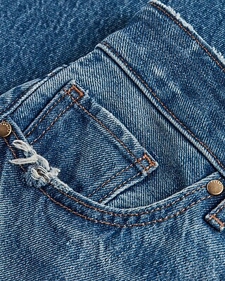 Low Rise Medium Wash Boyfriend Jeans