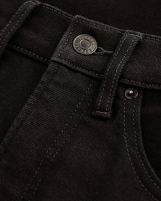 High Waisted Black Hyper Sculpt Capri Jeans