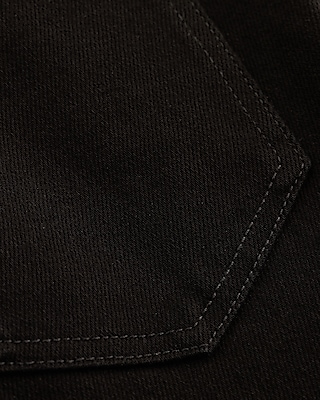 High Waisted Black Hyper Sculpt Capri Jeans