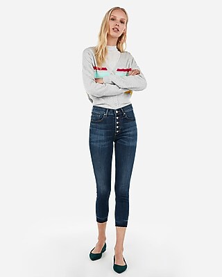 cropped jean leggings