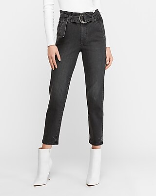 black high waisted jeans size 18