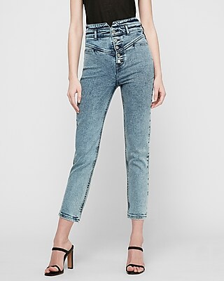 mom jeans super high waist