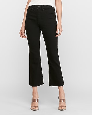 women's flare cropped jeans