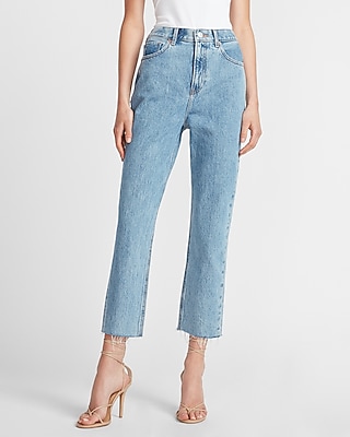 super high waisted mom jeans