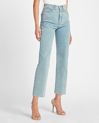 light wash straight jeans