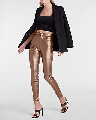 【diante】SYNTHETIC LEATHER SKINNY PANTS Skinny Fit Vegan Leather Pants | Skinny Faux Leather Pant