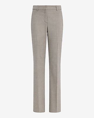 Editor Mini Houndstooth Mid Rise Bootcut Pant