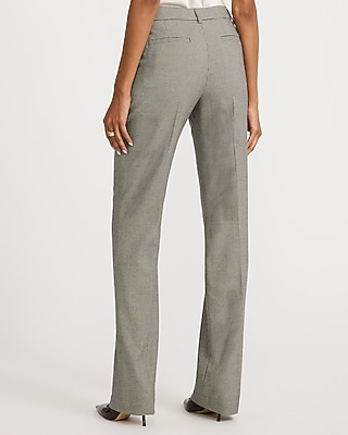 Editor Mini Houndstooth Mid Rise Bootcut Pant