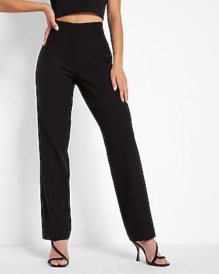 high waisted black work pants