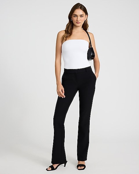 bootcut black dress pants Stelle Women 28"/30"/ 32" Business Casual Work Pants with Pockets Pull On Regular Slacks for Office(28" Black, XX-Small) at Amazon Women's Clothing store Gabardine Bootcut Pant | Curvy