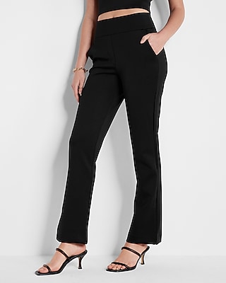 High Waisted Nylon Pull-on Bootcut Pant Express