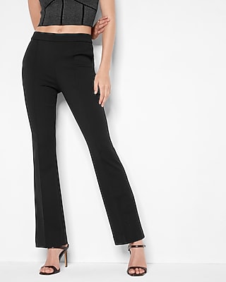 black bell bottom dress pants