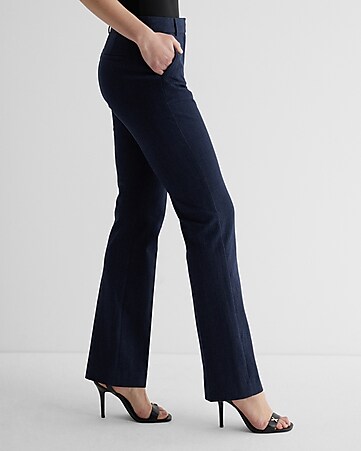 Women's Pants Stretchy Straight Leg Comfy Solid Classic High Waisted Wide  Leg Long Bootcut Slacks Work Office Pants for Women 