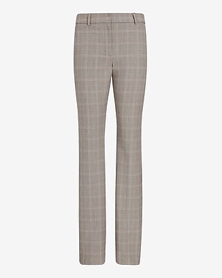 Editor Mid Rise Plaid Bootcut Pant