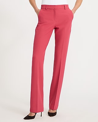 pink dress pants for women Women's Front Hook And Zip Closures Golftini | Solid Hot Pink