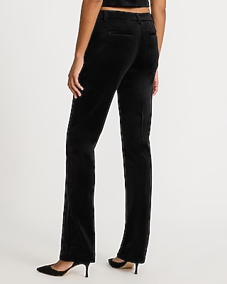Editor Mid Rise Velvet Bootcut Pant