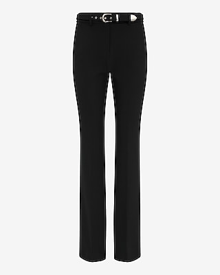 Editor Studio Stretch Twill High Waisted Belted Bootcut Pant