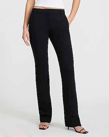 black dress pants female Hfyihgf Women's Yoga Stretchy Work Slacks Business Casual Straight-Leg Bootcut Pull on Trousers(Black,XL) and Petite Inseams Women's Black Pants | Nordstrom