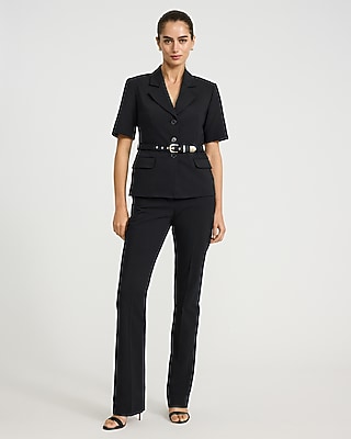 Editor Stretch Cotton Mid Rise Bootcut Pant