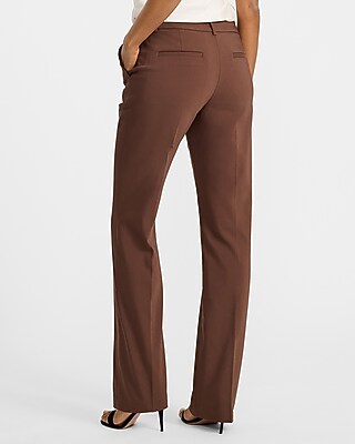 Editor Stretch Cotton Mid Rise Bootcut Pant