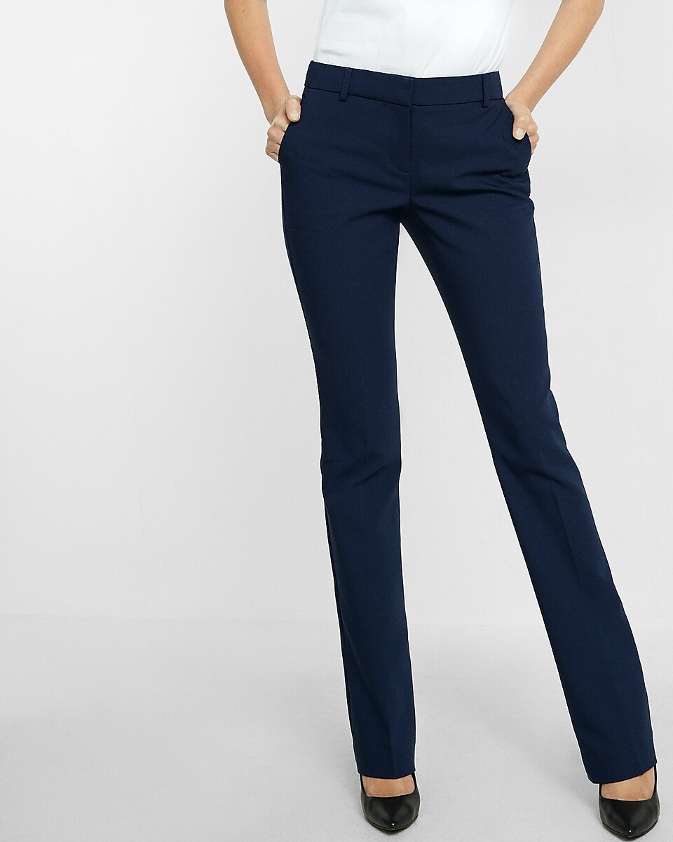 Mid Rise Barely Boot New Waistband Columnist Pant | Express