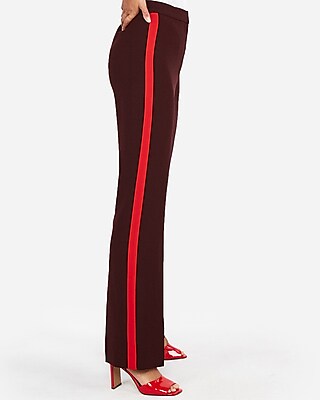 side stripe wide leg pants