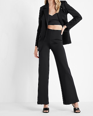 Super High Waisted Body Contour Built-in Compression Wide Leg Pant