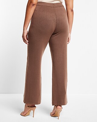 Super High Waisted Supersoft Sweater Wide Leg Pant