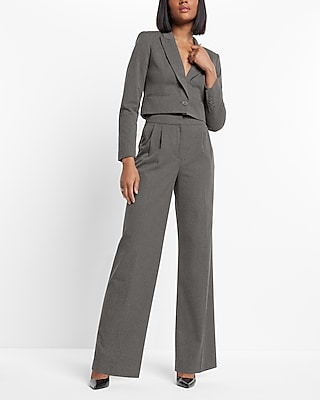 Super High Waisted Double Pleated Wide Leg Pant